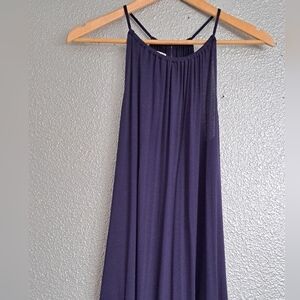 Maurices 24/7 Navy Blue Maxi Halter Dress  Size XS